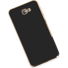 OZGN Newface Samsung Galaxy J7 Prime Kılıf Volet Silikon - Siyah