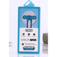 OZGN Karler Bass KR-207 Mıknatıslı Kablolu Kulaklık - Mavi