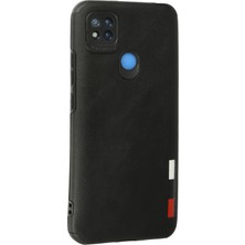 OZGN Newface Xiaomi Redmi 9c Kılıf Loop Deri Silikon - Siyah