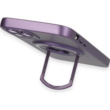 OZGN Newface Iphone 12 Pro Kılıf Lukka Magneticsafe Kapak - Derin Mor