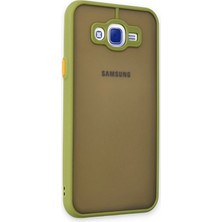 OZGN Newface Samsung Galaxy J7 Kılıf Montreal Silikon Kapak - Açık Yeşil