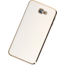 OZGN Newface Samsung Galaxy J7 Prime Kılıf Volet Silikon - Beyaz