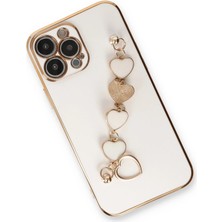 OZGN Newface Iphone 14 Pro Kılıf Esila Silikon - Beyaz