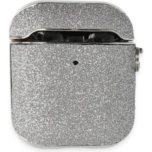 OZGN Newface Airpods 2 (2.nesil) Spell Simli Kılıf - Gümüş