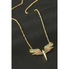 Makay Peri  Zirkon Taşlı Kolye