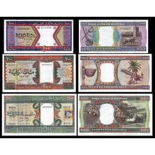 3Alp Koleksiyon Moritanya 100-200-500 Ouguıya 2002, 3 Lü Set Çil, Eski Yabancı Kağıt Para