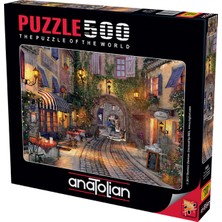 Allians Renkli 500 Parça Yapboz Puzzle - Fransız Sokağı Temalı, Eğlenceli Aktivite