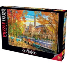 Allians Yapboz Puzzle 1000 Parça Sonbahar Notre Dame Manzarası Keyifli Hobi