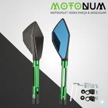Motonum Rks Rodos Modifiye Ayna-Yeşil RENK-A22922