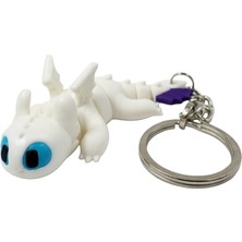 Xtoys Ejderhanı Nasıl Eğitirsin Ejderha Anahtarlık, Çanta Süsü ve Okul Çantası Aksesuarı | Lightfury (Işık Öfkesi)