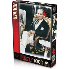 Allians Yüksek Kaliteli Atatürk Temalı 1000 Parça Puzzle, Eğlenceli Hobi Seti