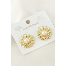 Makay Papatya Metal Küpe