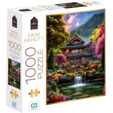 Allians Renkli Japon Bahçesi 1000 Parça Puzzle, 48X68CM, 2,2mm Kalınlık, Hobi Serisi