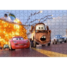 Allians Disney Cars Ahşap Puzzle Seti, 120 Parça, Eğlenceli ve Öğretici Oyun