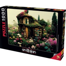 Allians Renkli Çiçekli Kütüphane 1000 Parça Yapboz Puzzle, Eğlenceli ve Detaylı Oyun