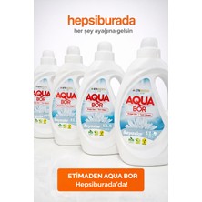 Boron Aqua Bor Doğal Mineralli Sıvı Çamaşır Deterjanı Beyazlar Için 4 Adet