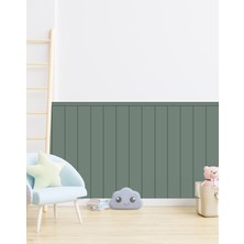 Dekoratif Ince Çizgili Duvar Panel Folyosu -  Kendinden Yapışkanlı - Duvar Panel Sticker