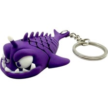 Xtoys Kızgın Balık Nasa Fabric 3D Hareketli Oyuncak Çanta Süsü ve Hediyelik Anahtarlık | Scarefin