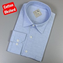 Eren Style Pamuklu Uzun Kollu Oxford Klasik Yaka Alttan Düğmeli Erkek Gömlek (Regular Kalıp)