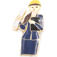 Royaleks Mimar Mühendis Broş - Mavi