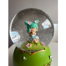 Bumelo Peri Kızı Büyük Boy Işıklı,müzikli Püskürtmeli Kar Küresi