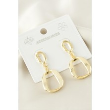 Makay Oval Metal Küpe