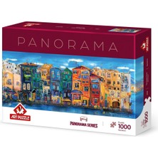 Allians Renkli Kasaba 1000 Parça Panorama Puzzle, Eğlenceli ve Detaylı Yapboz Seti