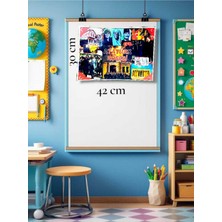 Kozalak Tasarım Atatürk Köşesi Afişi Okul ve Sınıflar Için Pvc Kaplı Tek Parça Büyük Boy (A3) Afiş 30*42 cm