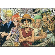Allians Monkey D Luffy Anime Karakterler 1000 Parça Ahşap Puzzle, Eğlenceli ve Detaylı | Eşsiz Tasarım