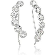 Inure Jewelry Gümüş Su Yolu Küpe