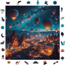 Allians Ahşap Puzzle Kapadokya Balonları 353 Parça 29X29 cm Eğlenceli Aktivite