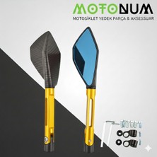 Motonum Arora Alfa 50 Modifiye Ayna-Sarı RENK-A33110