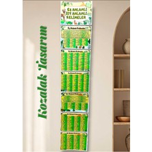 Kozalak Tasarım Eş ve Zıt Anlamlı Kelimeler Afişi Okul ve Sınıflar Için Pvc Kaplı 7 Parça Afiş 30*155 cm