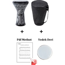 Allians Erzincan Işlemeli Mısır Darbuka, Yedek Deri ve Metot Kitapçığıyla