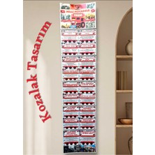 Kozalak Tasarım Milli Mücadele Treni Afişi Okul ve Sınıflar Için Pvc Kaplı 6 Parça Afiş 30*130 cm