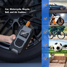 Azurtech Taşınabilir Şarjlı Araç Oto Lastik Şişirme Pompası Kompresör 150PSI Powerbank