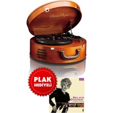 Allians Pikap Tt-34 Ahşap Belkıs Özener 2lp Plak Hediye Classic Phono