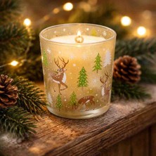 Hero Glow Candle Bardak Mum(Kış Konsept Desenli)