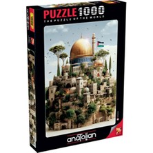 Allians Renkli 1000 Parça Yapboz Puzzle - Kudüs Temalı Eğlenceli Aktivite