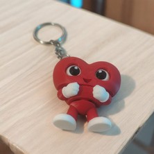 cizge3d Sevgililer Günü Hediyesi Mini Hareketli Kalp Figürü 3D Baskı Esnek Eklemli