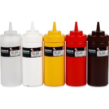 Gfc Life Store Genis Kapakli Ketçap ve Mayonez Sisesi, 450 Nulllliliters Kapasite, Kirnullzi