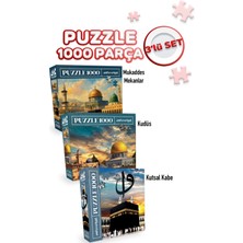 Allians 3 Adet 1000 Parça Puzzle Seti, Mukaddes Mekanlar ve Kutsal Kabe Temalı