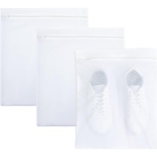 Gfc Life Store Textile 3'lü Beyaz Renk Ayakkabı Yıkama Filesi Set