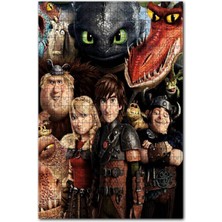 Allians Ejderhanı Nasıl Eğitirsin Temalı 120 Parça Ahşap Puzzle Yapboz