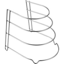 Gfc Life Store Katlı Tava Rafı Polytherm Kaplama Gri