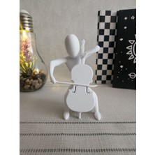 Etkrtl-Çello Çalan Iskandinav Tarzı Heykel Biblo