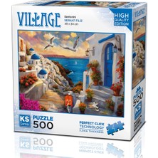Allians Renkli Santorini 500 Parça Puzzle, Eğlenceli ve Zaman Geçirici Aktivite