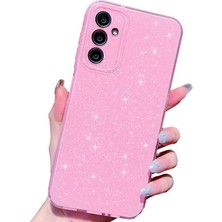 Kip GSM Samsung Galaxy A17 Kılıf Kamera Korumalı Parlak Işıltılı Simli Yıldızlı Renkli Slikon Kapak