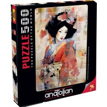 Allians Renkli 500 Parça Yapboz Puzzle - Geyşa Temalı Eğlenceli Zeka Oyunu
