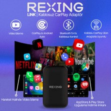 Rexing Link | Kablosuz Carplay & Android Auto| Netflix & Youtube & Playstore | Video Oynatma